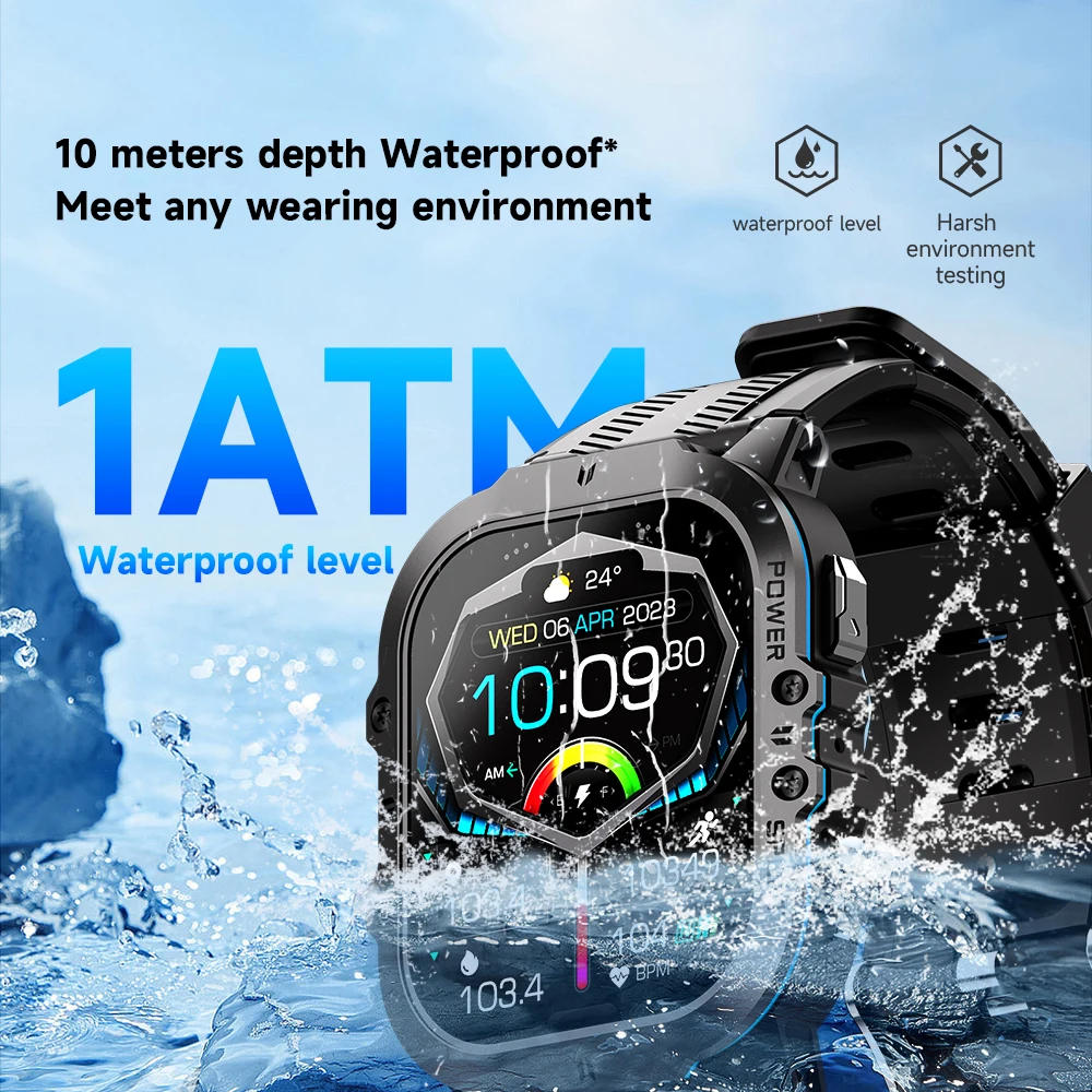 1.96 "AMOLED Relógio Inteligente 100 + Modos Esportivos - Image 3